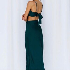 Hello Molly DAYTIME AFFAIR MIDI DRESS FOREST GREEN